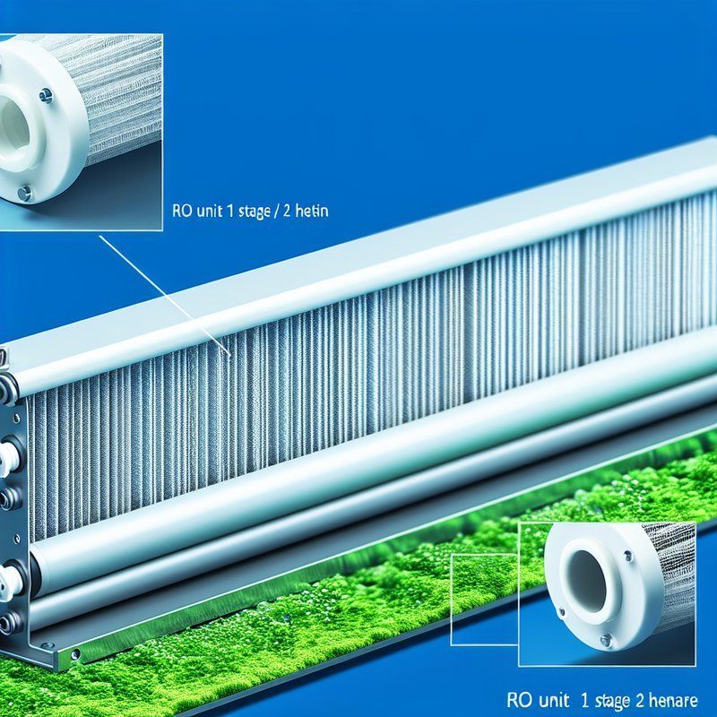 RO Unit 1 Stage / 2 Stage Hollow Fiber Ultrafiltration Membrane According to Models