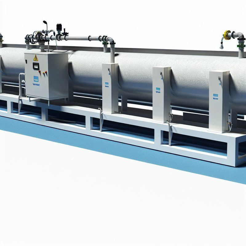 2m Standard Length Power Cable Water Treatment System with High Capacity and Desalination Rate of ＞98%