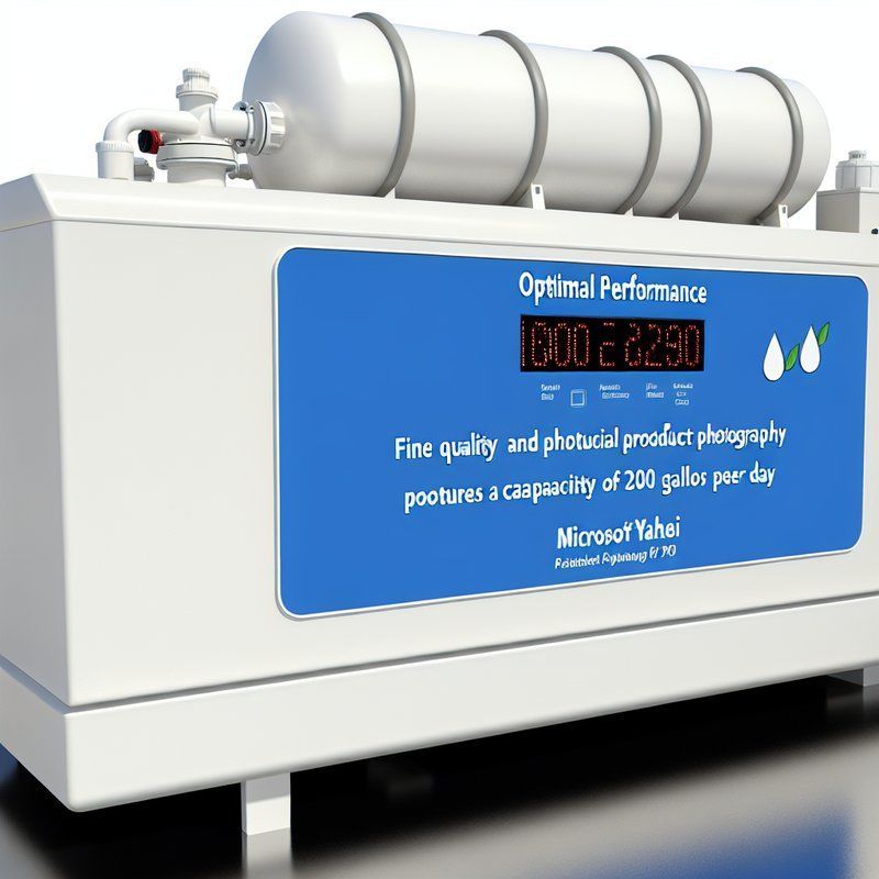 Optimal Performance Water Treatment System with 20×2 Display and 200 Gallons Per Day Capacity