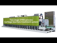 Equipamento de tratamento de lixiviação de aterros sanitários, processo DTRO em duas etapas, sistema de tratamento de lixiviação de aterros sanitários